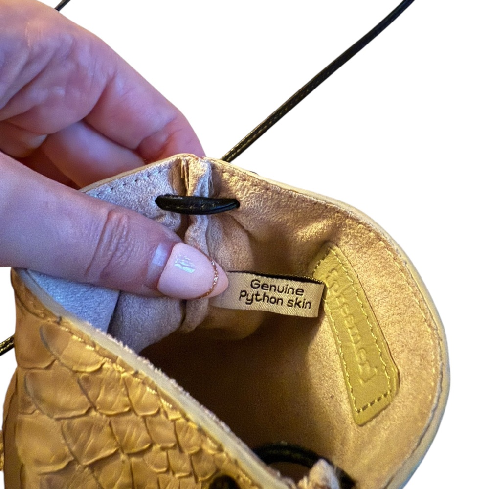 Authentic Python Snakeskin Mini Crossbody Purse L… - image 6